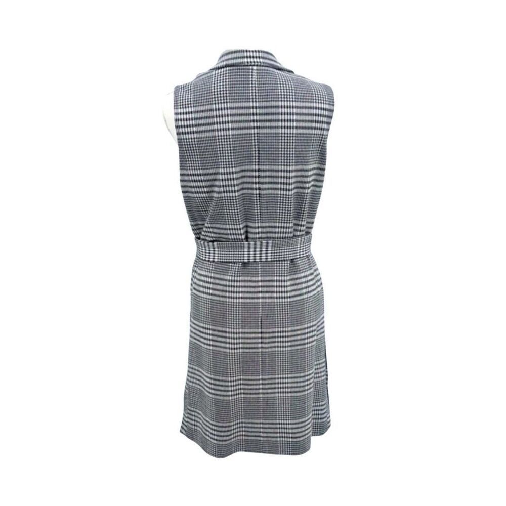 Vilagallo Vest Long Plaid - Picture 3 of 11